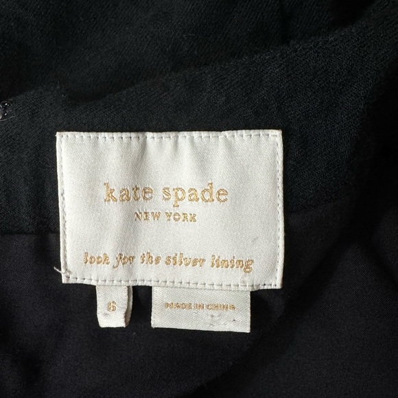 Kate Spade Mariam Wool Cocktail Party Office Pencil Sheath Dress -Black - Size 6 - Picture 7 of 8